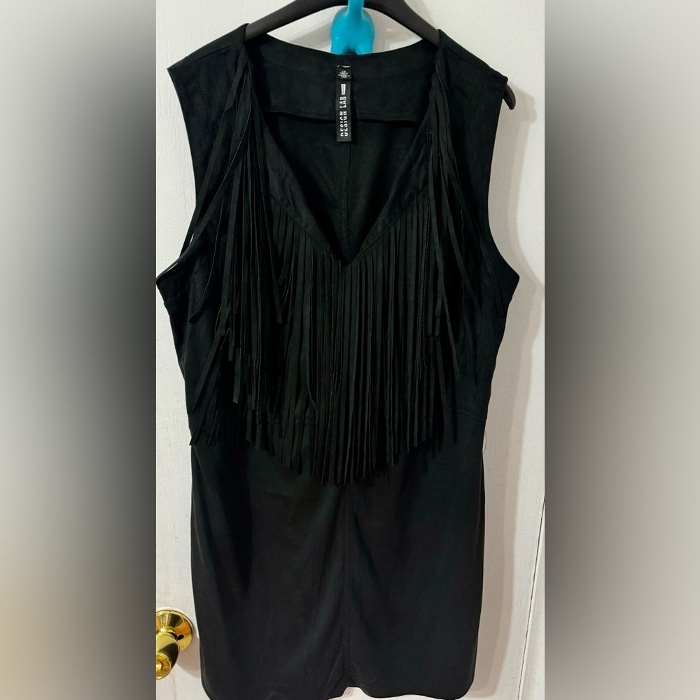 Design Lab mini fringe dress